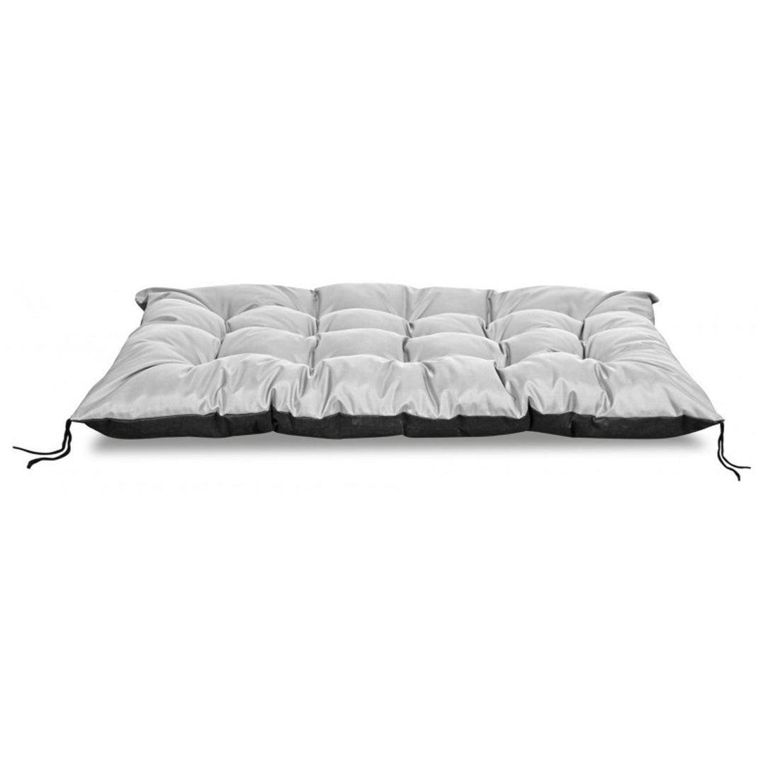 Vandtæt havepude til paller, lysegrå, 120 x 80 cm, sæde til bænk af EUROPALET i lysegrå farve