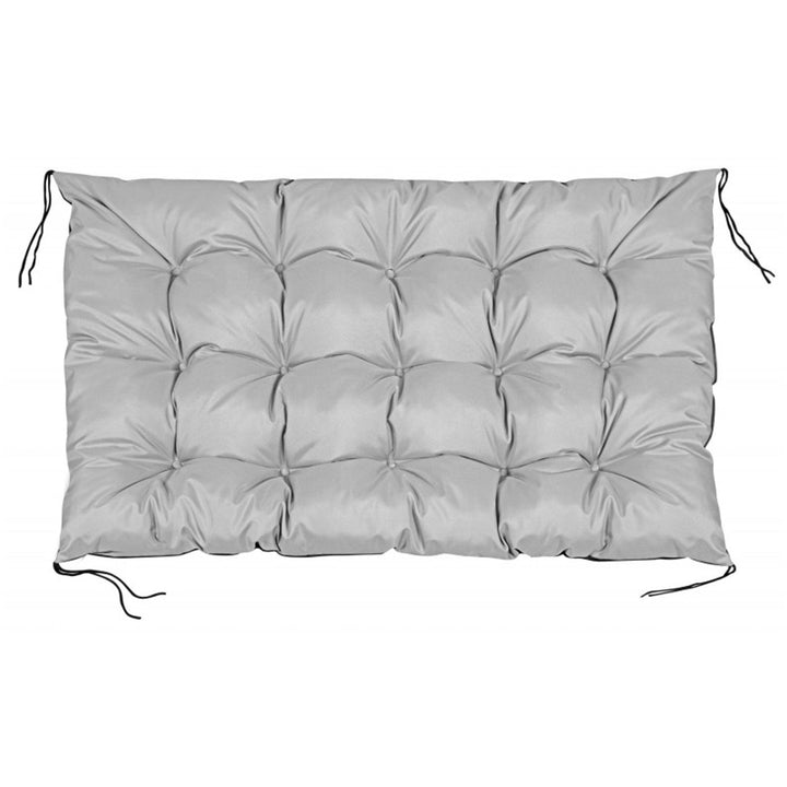 Vandtæt havepude til paller, lysegrå, 120 x 80 cm, sæde til bænk af EUROPALET i lysegrå farve