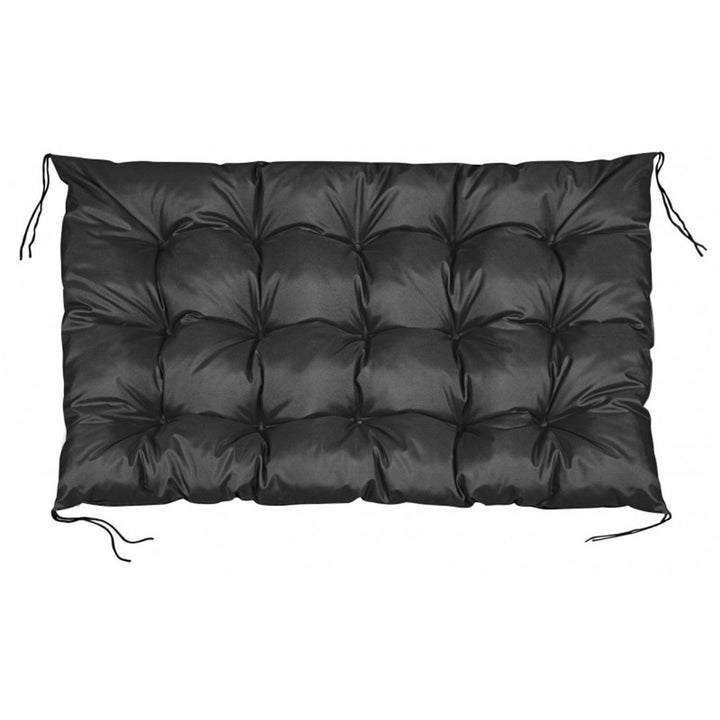 Vandtæt havepude til paller, sort, 120 x 80 cm, sæde til bænk af EUROPALET i sort