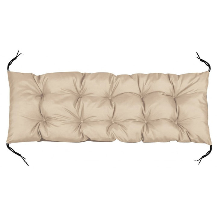 Havepude til bænk af europaller, beige, 120 x 40 cm