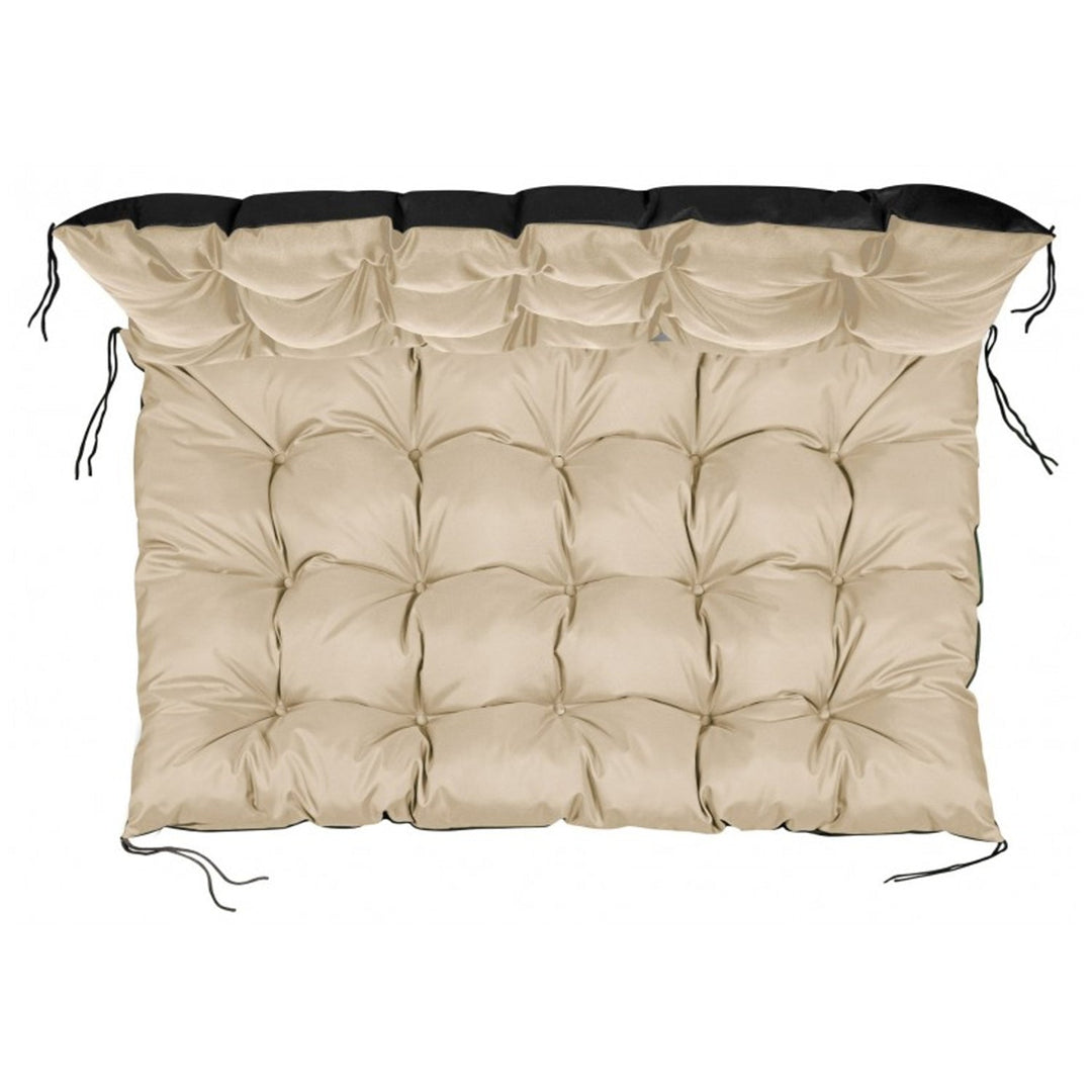 Vandtæt havepude til paller, beige, 120 x 80 cm, sæde til bænk af EUROPALET i beige