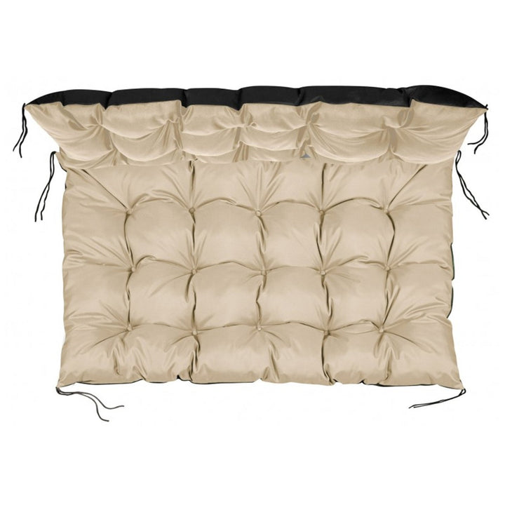 Vandtæt havepude til paller, beige, 120 x 80 cm, sæde til bænk af EUROPALET i beige