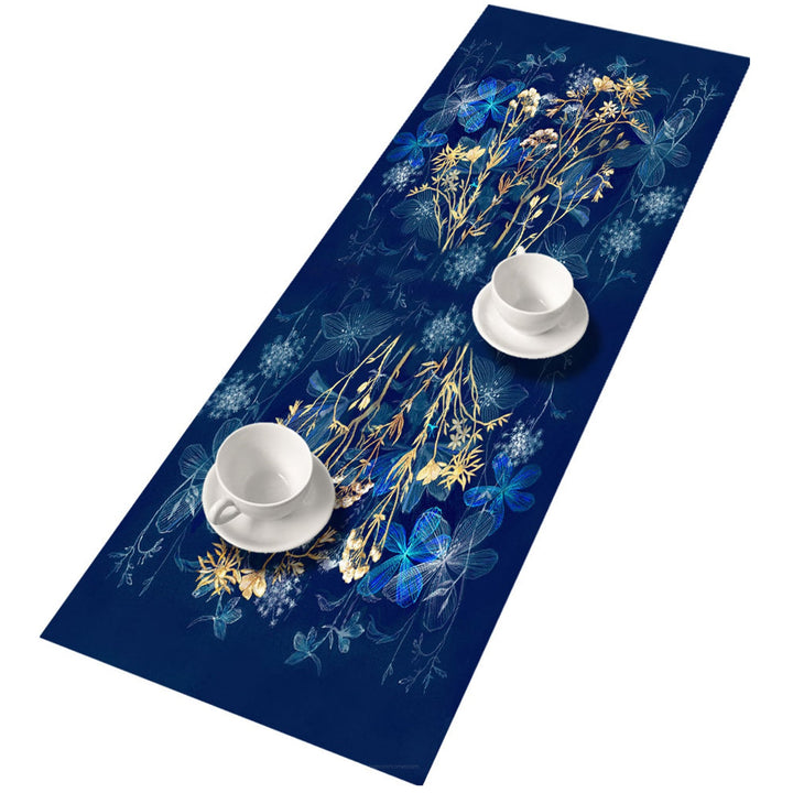 Bertoni bordløber, filt, 115 x 40 cm, mønster: Midnight