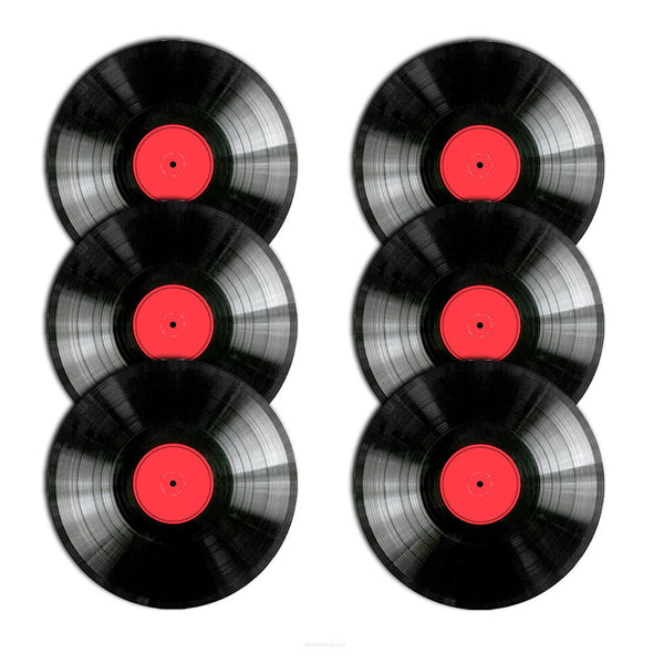 Sæt med bordskånere fra Bertoni, 6 stk., runde, 33 cm, vinyl