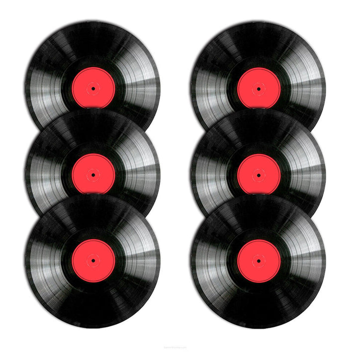 Sæt med bordskånere fra Bertoni, 6 stk., runde, 33 cm, vinyl