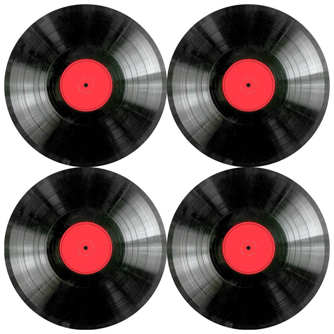 Sæt med bordskånere fra Bertoni, 4 stk., runde, 33 cm, vinyl