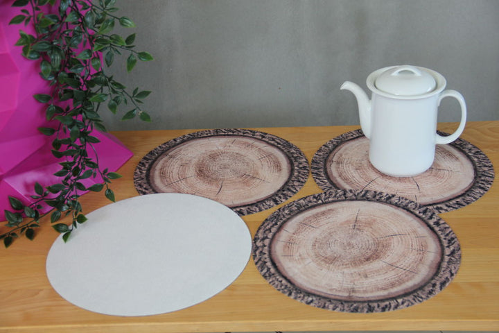 Bertoni bordskåner-sæt, 4 stk., runde, 33 cm, Robina