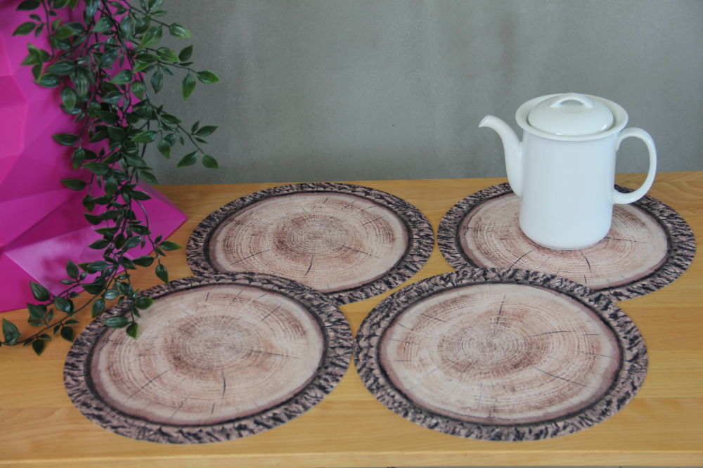 Bertoni bordskåner-sæt, 4 stk., runde, 33 cm, Robina
