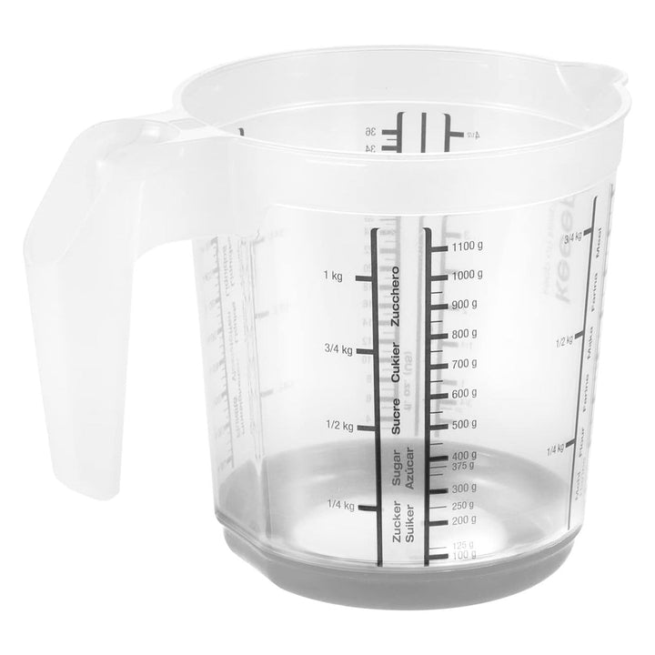 Keeeper målekande, skridsikker, med håndtag, 1 l, nordic grey, Masimmo