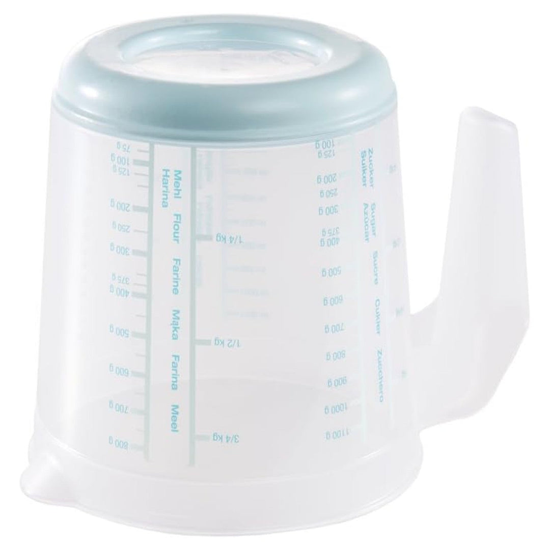 Keeeper målekande, skridsikker, med håndtag, 1 l, akvamarin, Masimmo