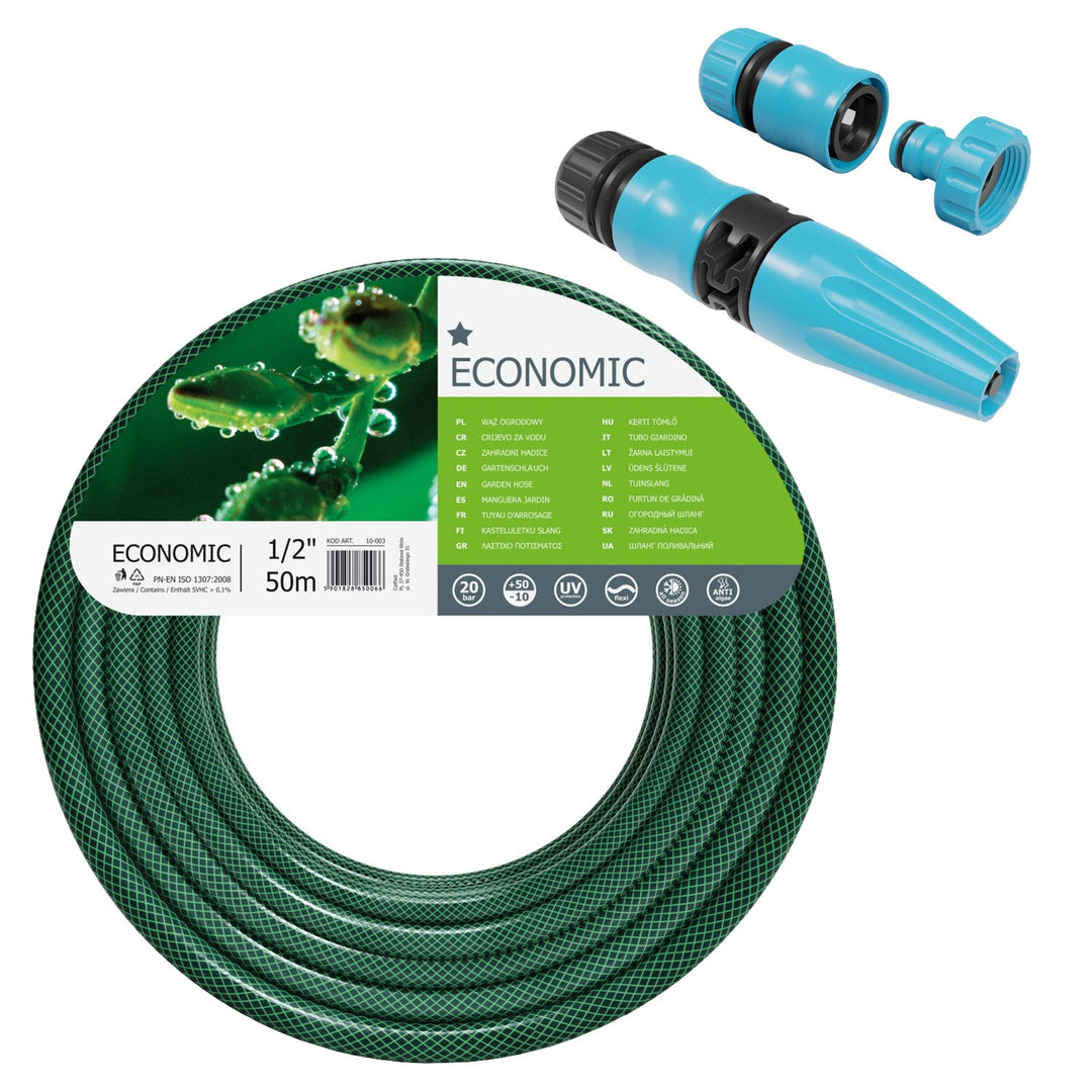 Cellfast Economic haveslange 1/2" 50 m + sprinkler