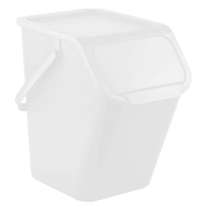 Practic affaldsspand, til affaldssortering, 25 liter, hvid, Bini 10100310