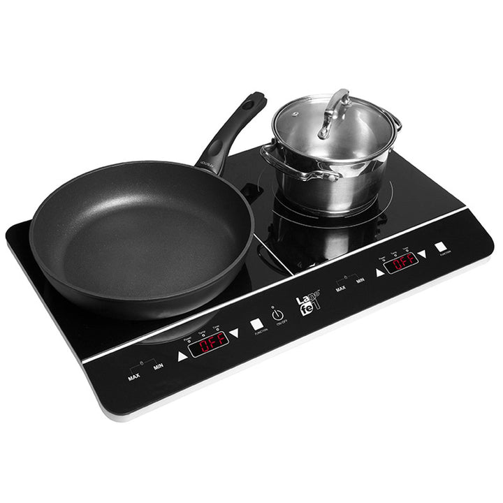 Lafe induktionskomfur, elektrisk, bærbar, 3500 W, dobbelt, CIY 002