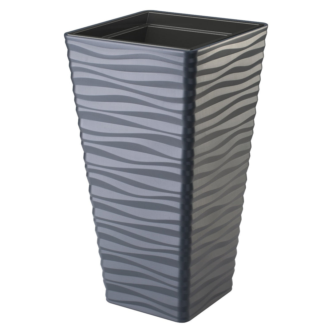 Form-Plastic kappe, frostbestandig, med indsats, antracit, Sahara Dunes Slim kvadratisk 35