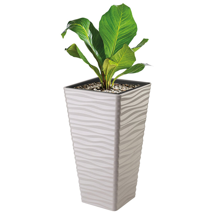 Form-Plastic-kappe, frostbestandig, med indsats, lysegrå, Sahara Dunes Slim kvadrat 35