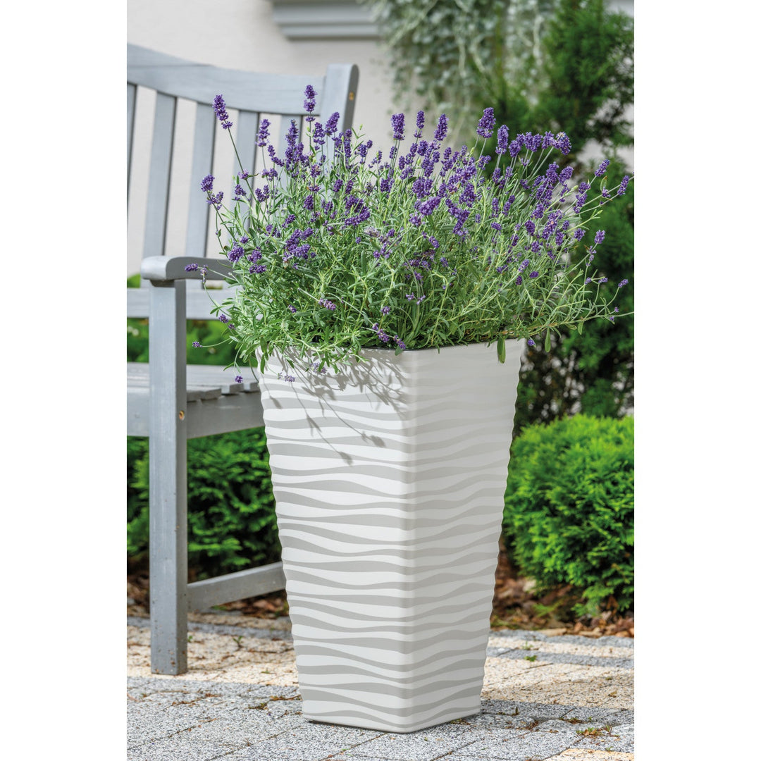 Form-Plastic-kappe, frostbestandig, med indsats, lysegrå, Sahara Dunes Slim kvadrat 35