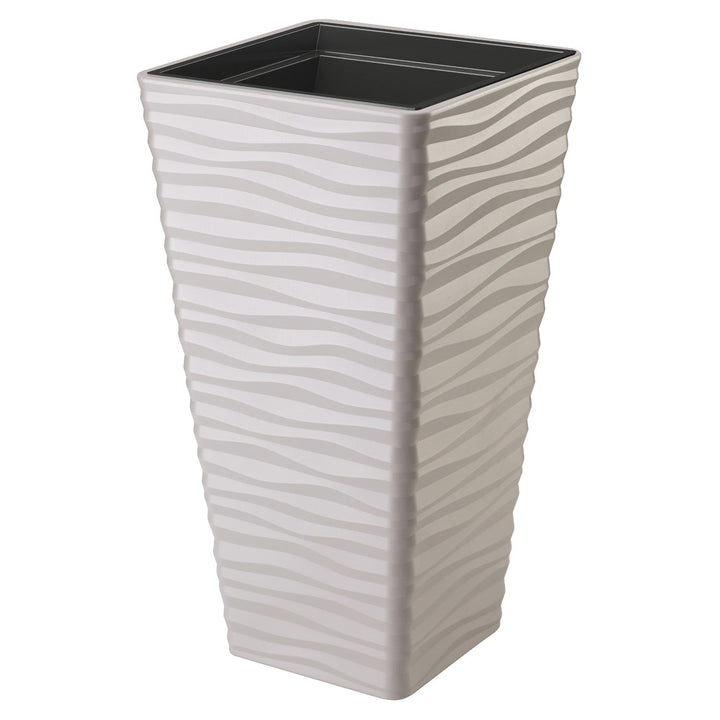 Form-Plastic-kappe, frostbestandig, med indsats, lysegrå, Sahara Dunes Slim kvadrat 35