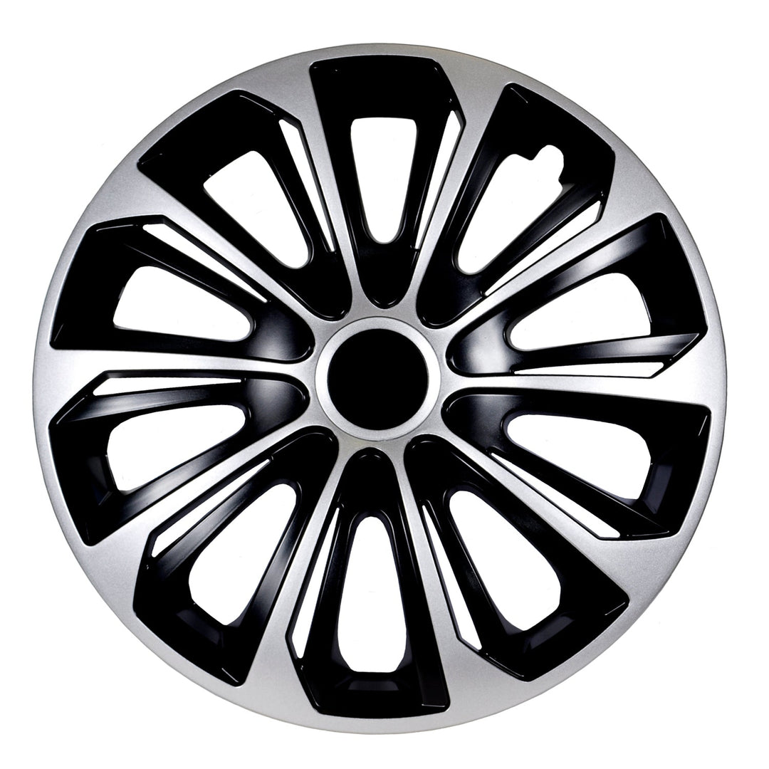 Universal hjulkapsler 16" NRM STRONG Duocolor sort-sølv 1 stk.