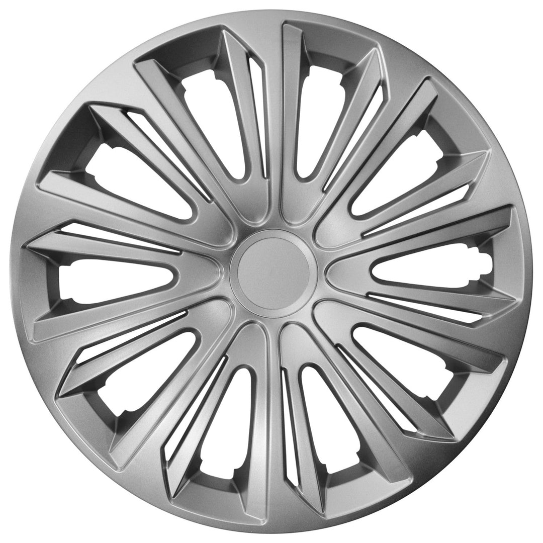 NRM Strong Universal Hubcap 14'' Wheel Covers Wheel Trims Silver 1 Piece