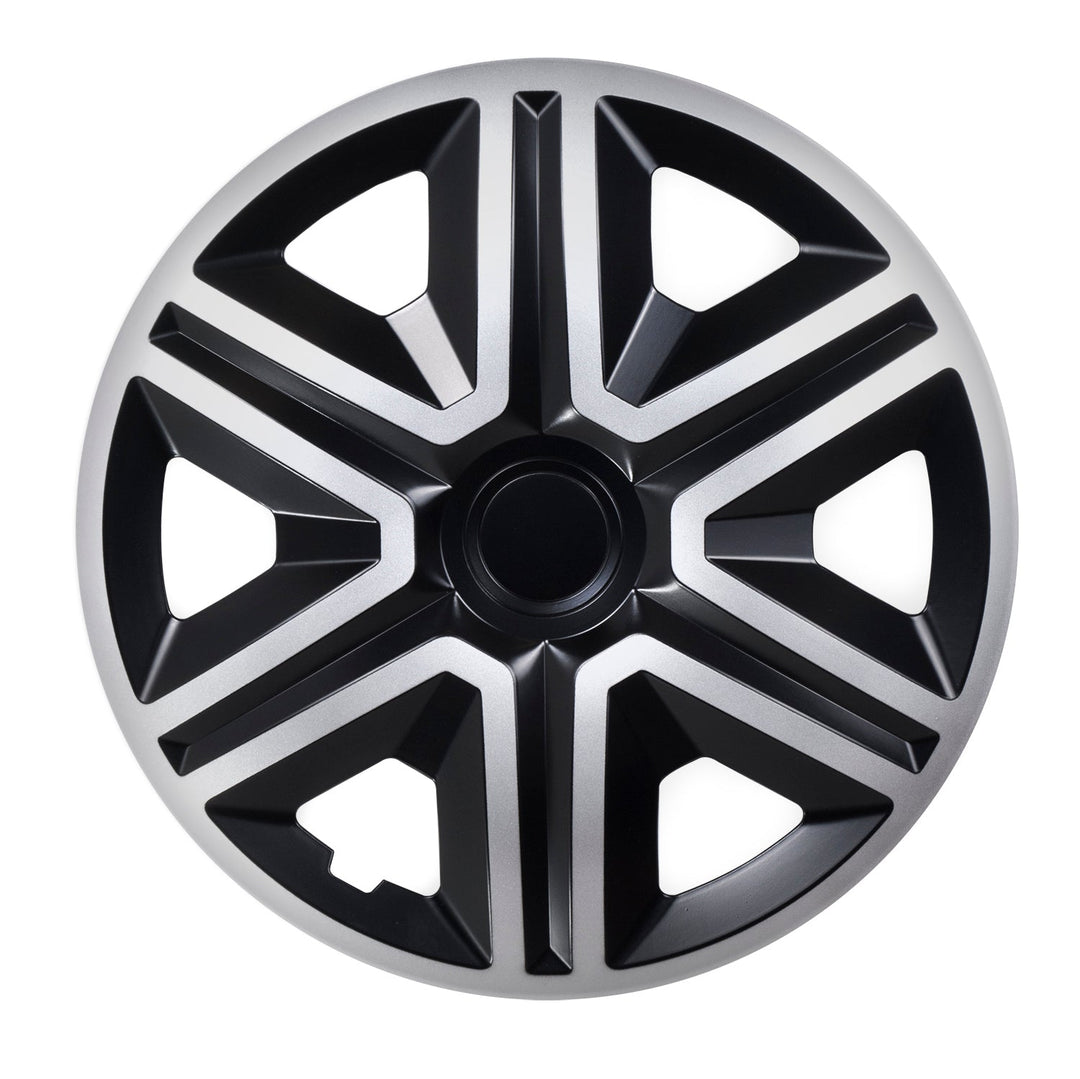 Universal hjulkapsler 16" NRM Action Doublecolor sølv-sort 1 stk.