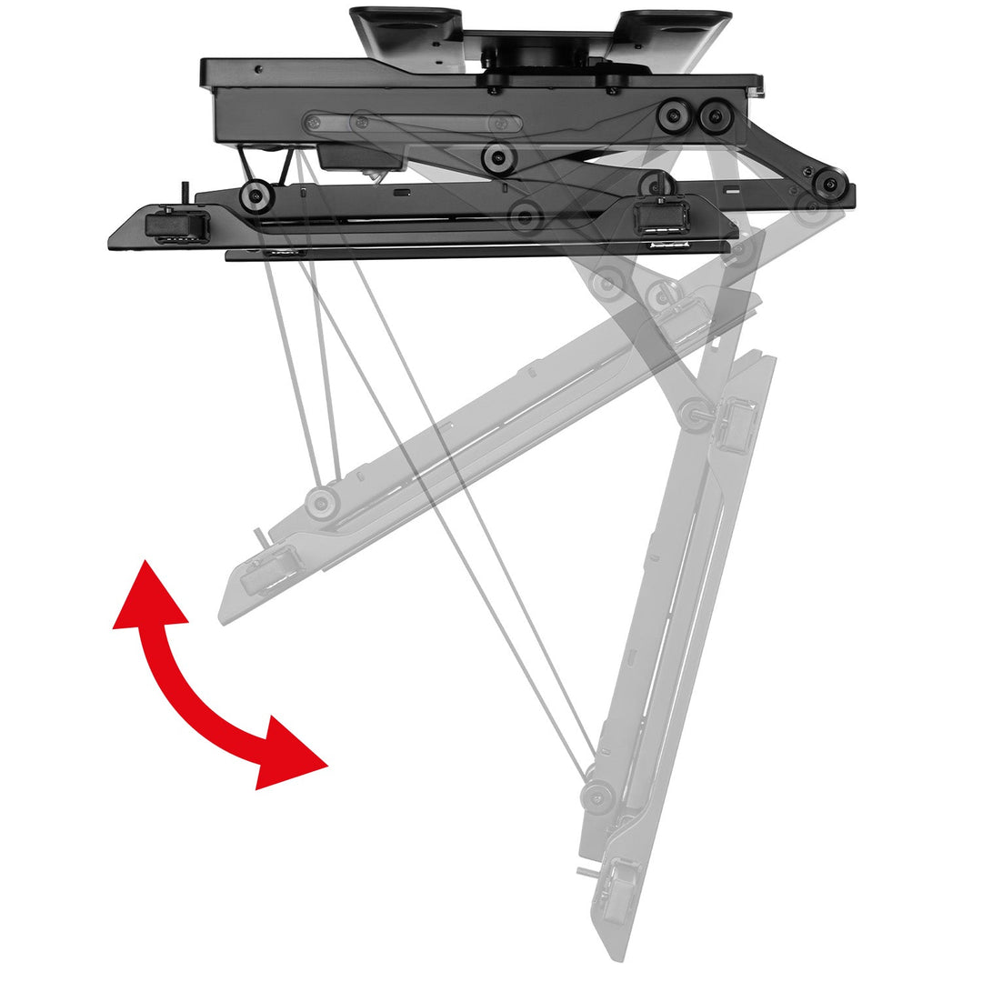 Maclean elektrisk loftbeslag til tv, TUYA-betjening, maks. VESA 600x400, 90° drejning, fjernbetjening, 32"-75", 35 kg, MC-490