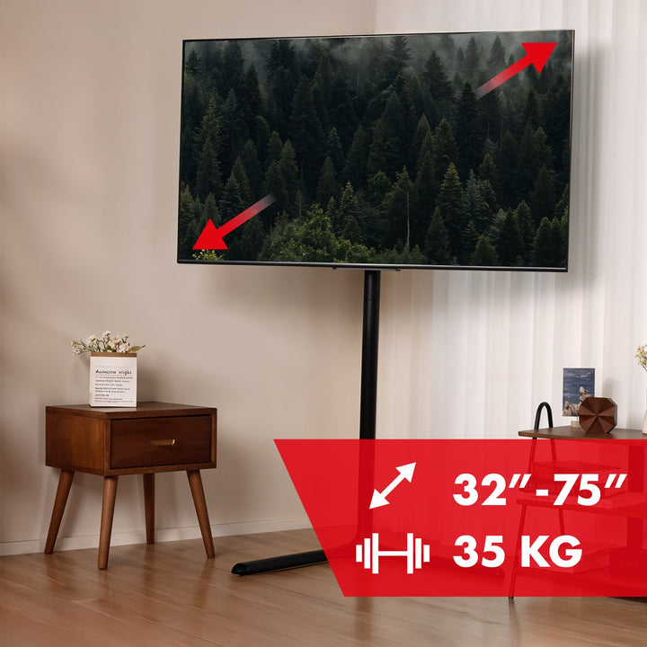 Maclean gulvstativ til tv, 32-70", maks. VESA 400x400, maks. 40 kg, MC-494