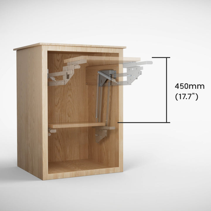 Lift, udtrækkelig køkkenhylde til indbygning 5-20 kg. 820 x 168 x 106 mm MC-497