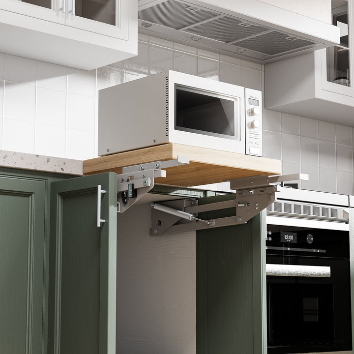 Lift, udtrækkelig køkkenhylde til indbygning 5-20 kg. 820 x 168 x 106 mm MC-497