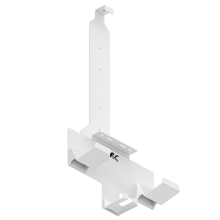 Hvid vægmonteret holder til Playstation 5-konsol med holder til controllere, maks. 10 kg, NanoRS RS181