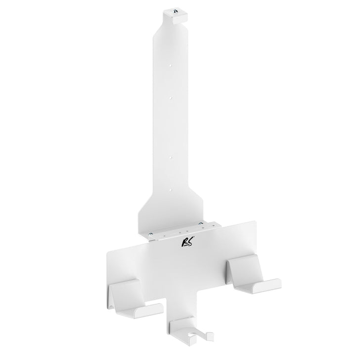 Hvid vægmonteret holder til Playstation 5-konsol med holder til controllere, maks. 10 kg, NanoRS RS181
