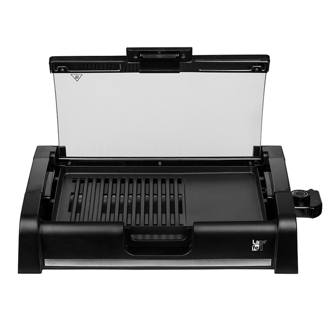 Lafe elektrisk grill med låg, 1650 W, termostat, GRL003