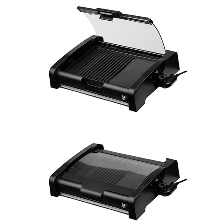 Lafe elektrisk grill med låg, 1650 W, termostat, GRL003