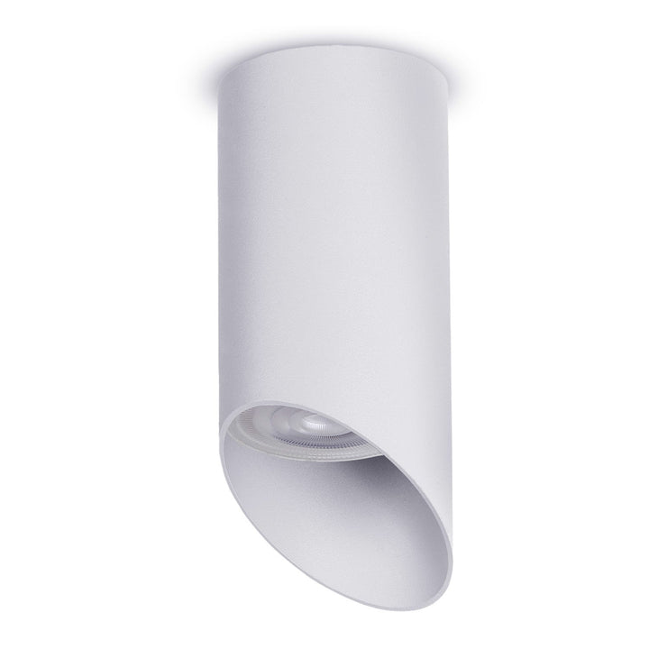 Maclean påbygning / rør, punktbelysning, rund, aluminium, GU10, 55x130 mm, hvid, MCE360 W