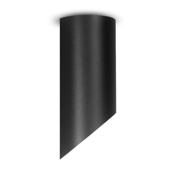 Maclean påbygning / rør, punktbelysning, rund, aluminium, GU10, 55x130 mm, sort, MCE360 B