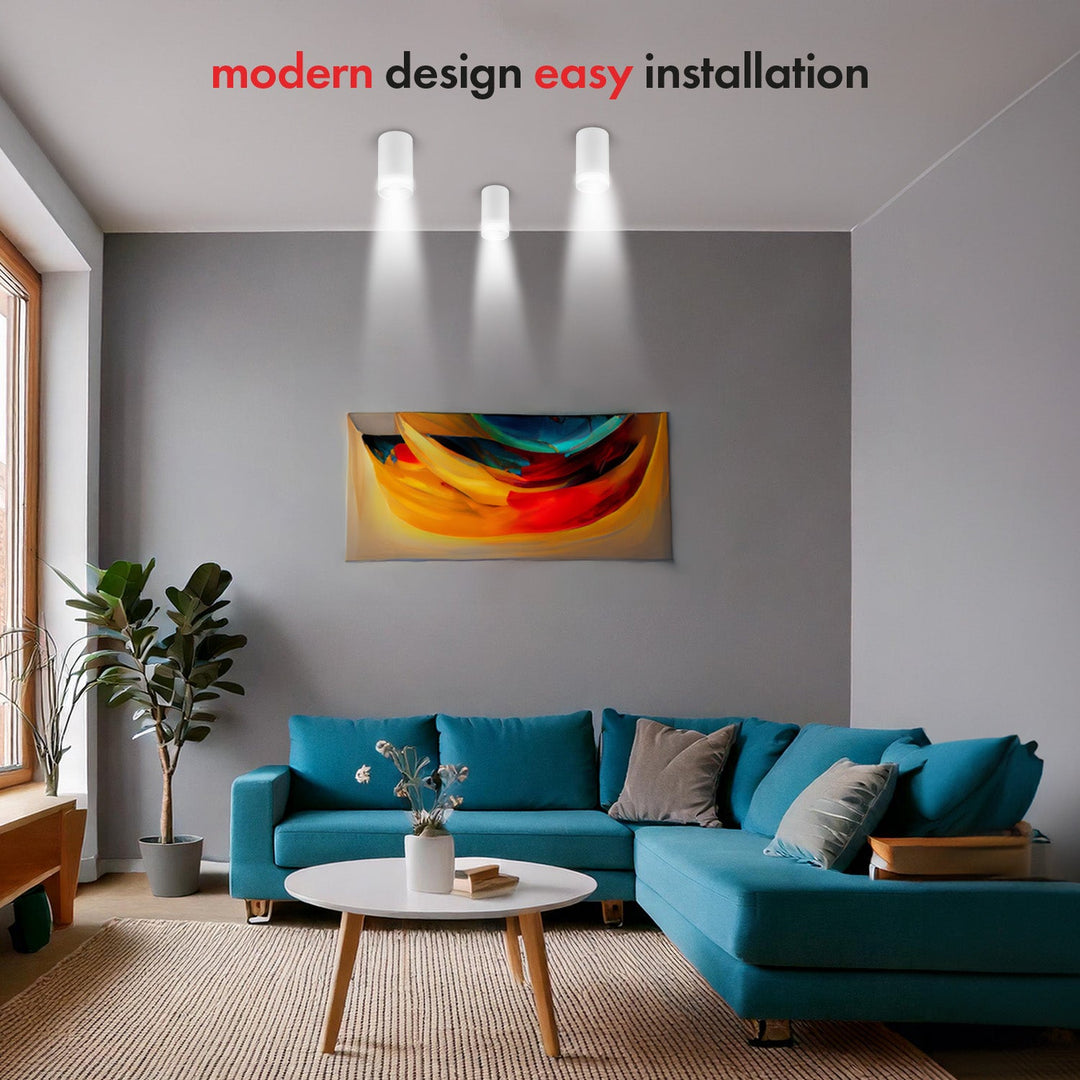 Oplægning / rør Maclean, punktbelysning, rund, aluminium, GU10, 55x105 mm, hvid, MCE361 W