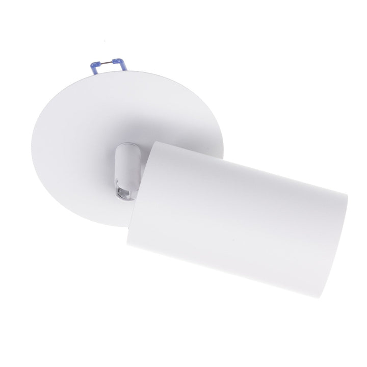 Indbygget armatur / Maclean-rør, punktbelysning, rund, aluminium, GU10, 55x100 mm, hvid, MCE364 W