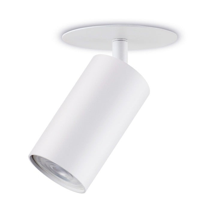 Indbygget armatur / Maclean-rør, punktbelysning, rund, aluminium, GU10, 55x100 mm, hvid, MCE364 W