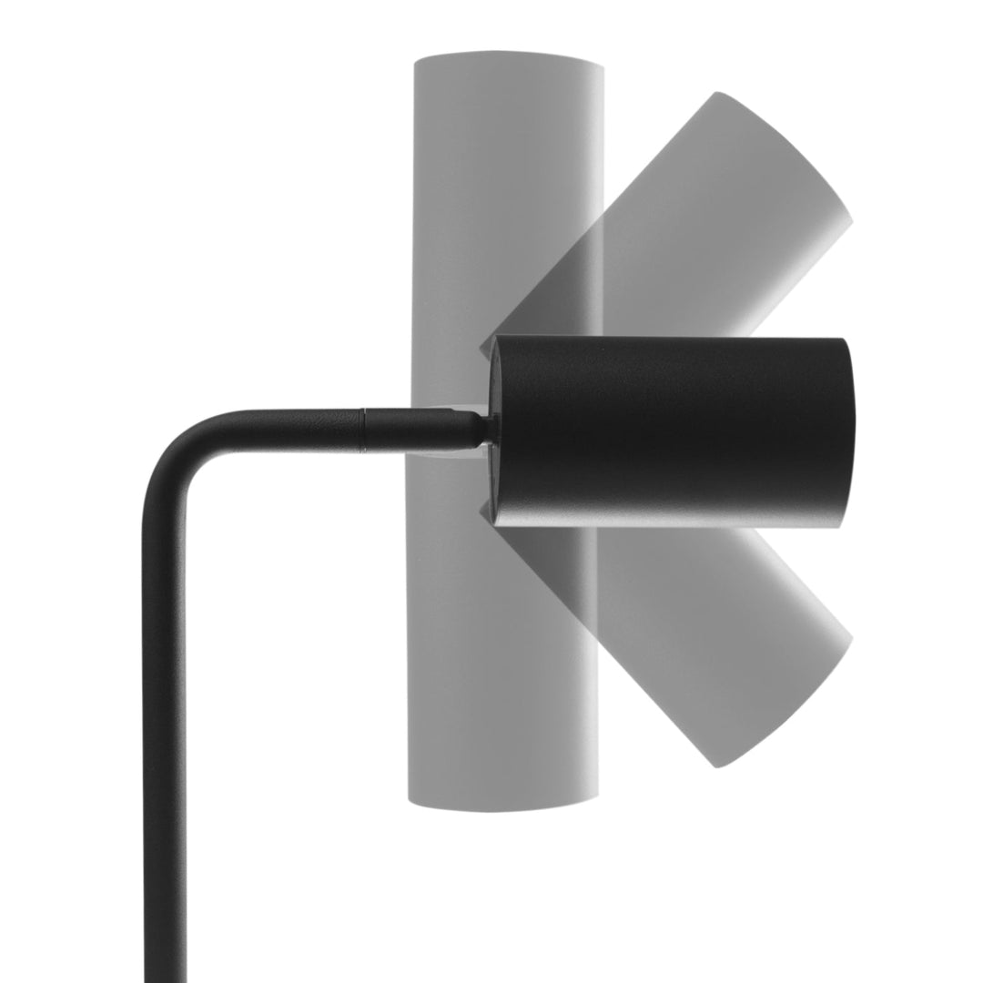 GU10 Maclean bordlampe, spot, rund, GU10, med afbryder, sort, MCE370 B