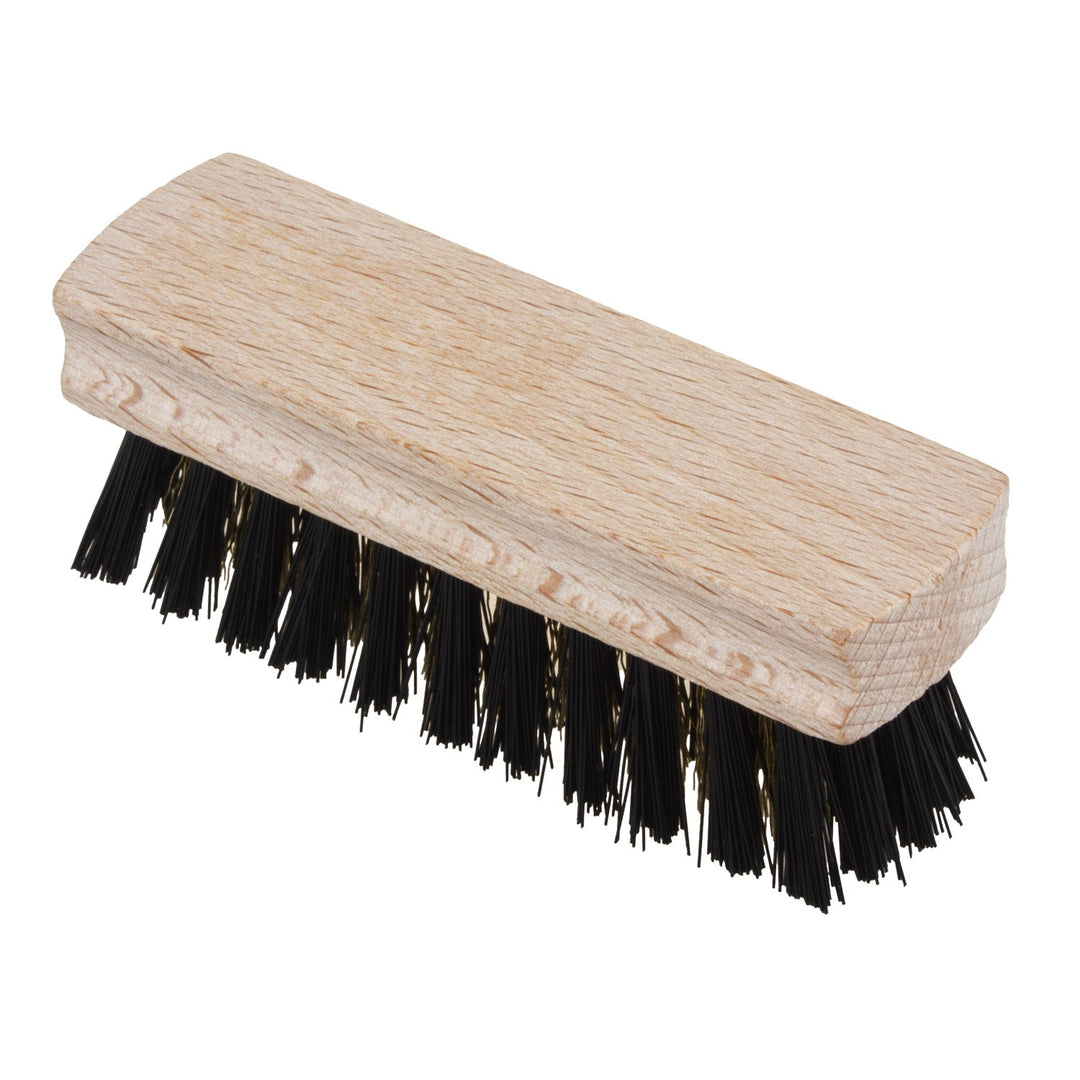 Suede brush, beech wood, brass wire-filled, 047/26