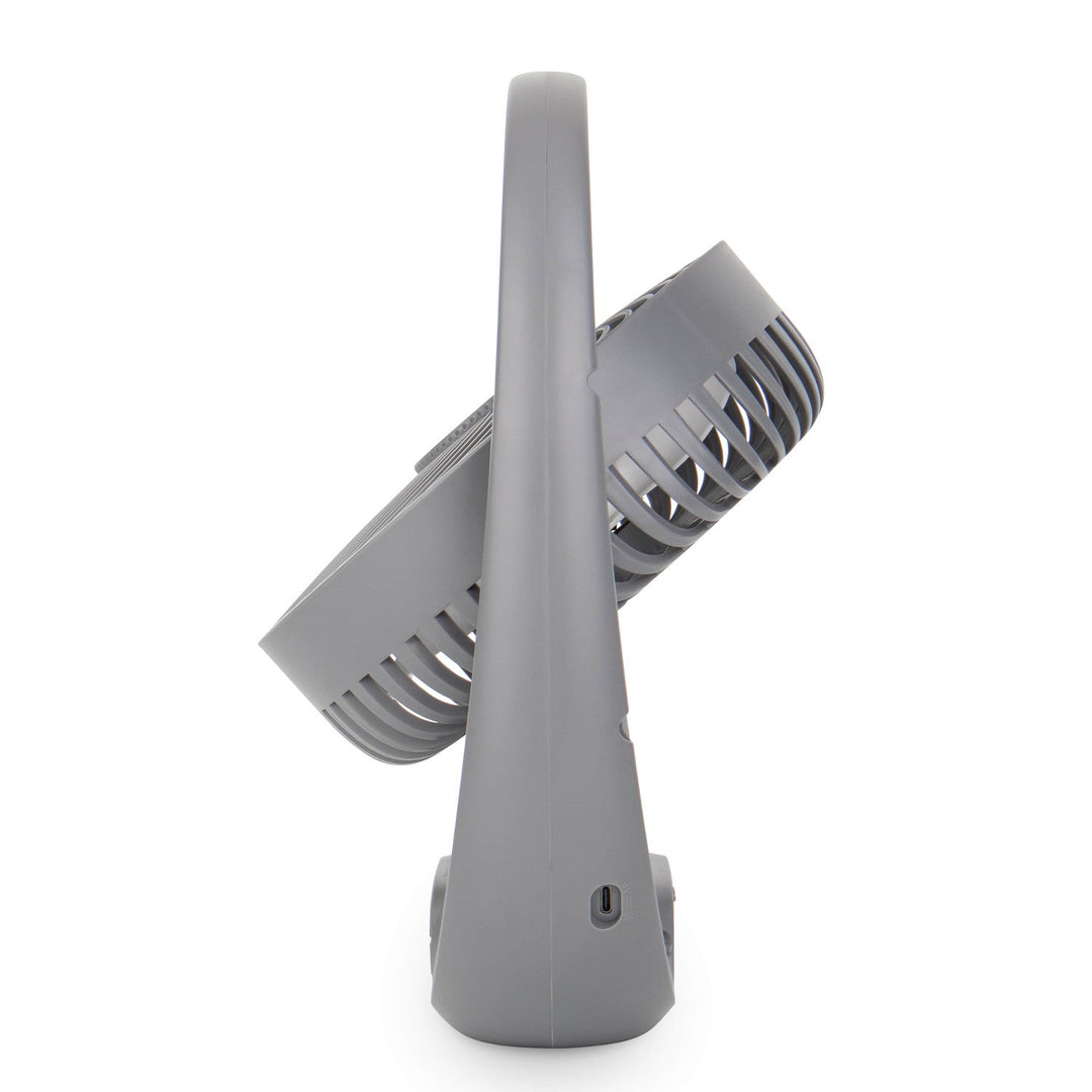 Blaupunkt ventilator, bærbar, 1800 mAh batteri, USB, 3 hastigheder, grå, APF301