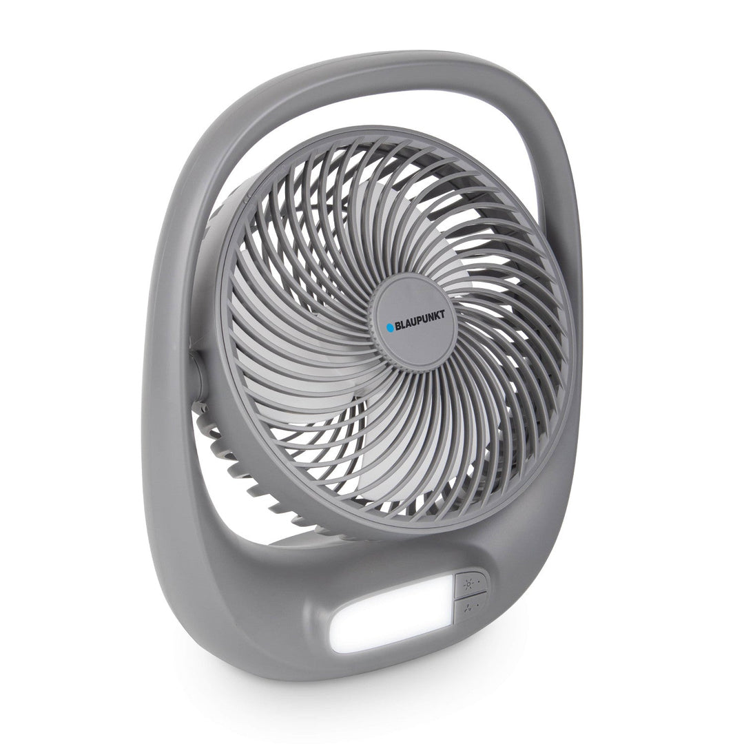 Blaupunkt ventilator, bærbar, 1800 mAh batteri, USB, 3 hastigheder, grå, APF301