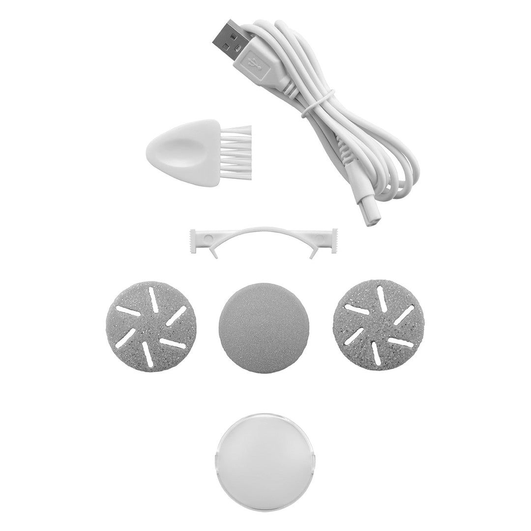 Elektrisk fil Concept, til hæle, 3 påsætningsdele, akkumulator, hvid, PN3000