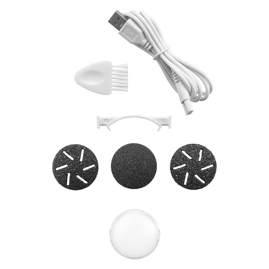 Elektrisk fil Concept, til hæle, 3 påsætningsdele, akkumulator, sort, PN3020