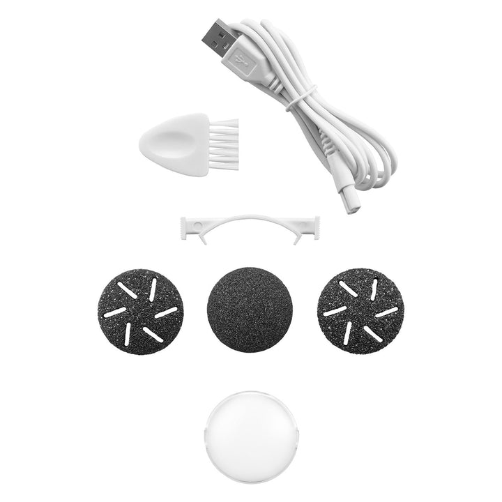 Elektrisk fil Concept, til hæle, 3 påsætningsdele, akkumulator, sort, PN3020