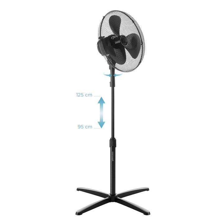 Concept ventilator, gulvmodel, 40 W, 3 hastigheder, sort, VS5050