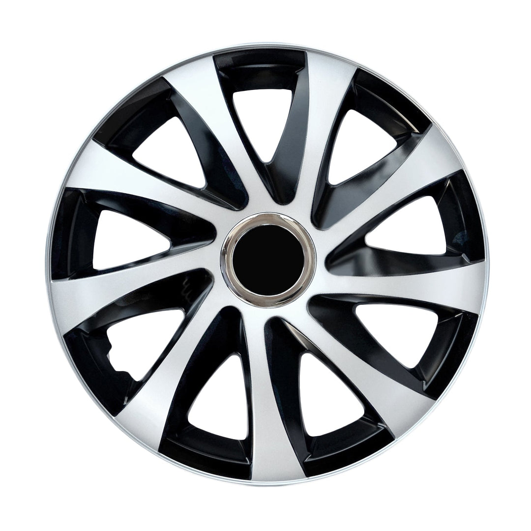 Universal hjulkapsler 16" NRM DRIFT Extra sort-hvid 1 stk.