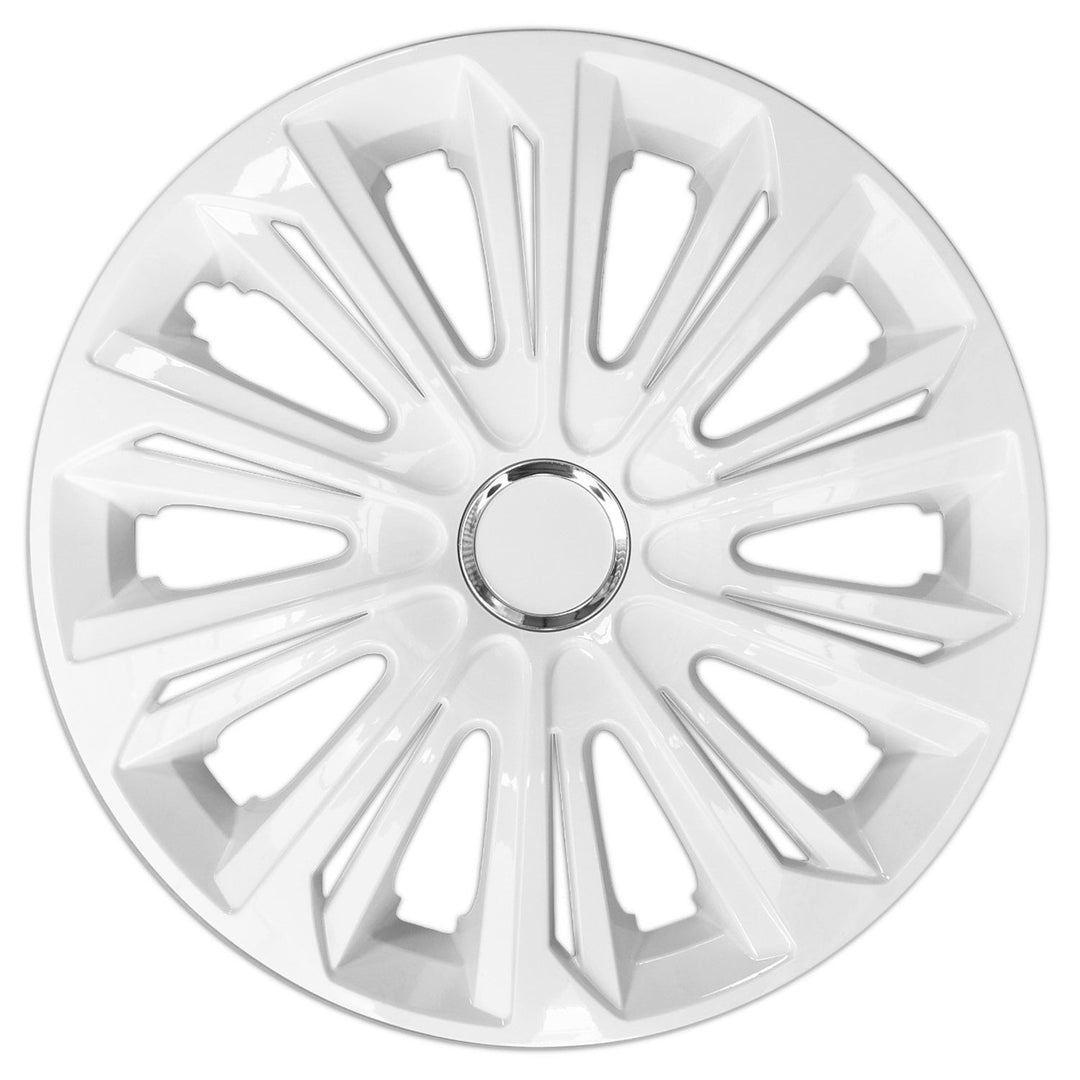 Universal hjulkapsler 15" NRM Strong hvid lakeret 1 stk.