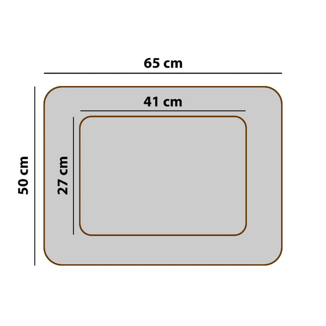 Mestizo ortopædisk seng, 65 x 50 cm, mørkegrå, Mallorca SMO-STE-W-1