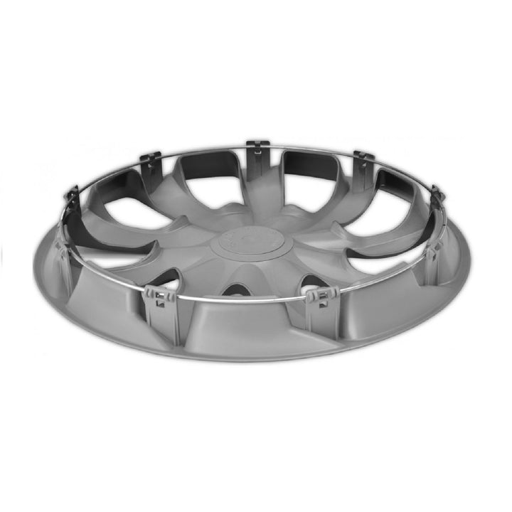 Universal hjulkapsler 16" NRM Draco sølvfarvet, trykmonteret, 1 stk.