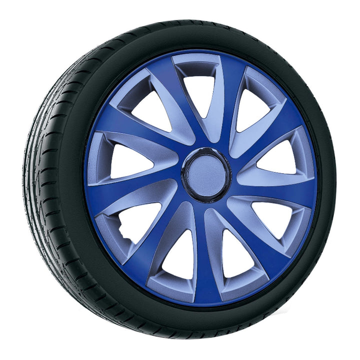 Universal hjulkapsler 15" NRM Drift Extra blå-sølv 1 stk.